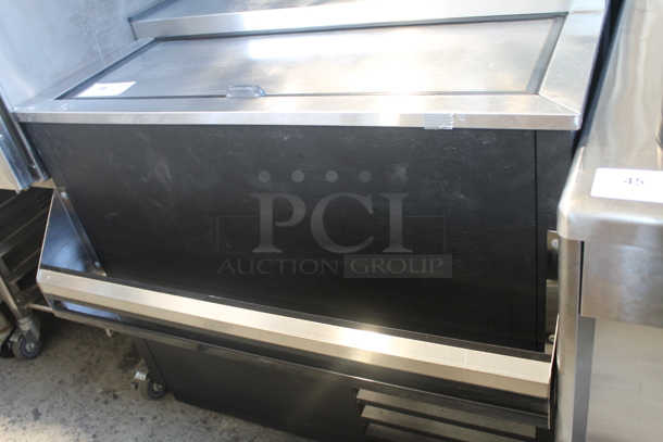 2012 True T-36-GC Commercial Stainless Steel Electric One Section Glass Chiller With Polycoated Racks. 115V, 1 Phase. Tested and Working! - Image 3 of 7