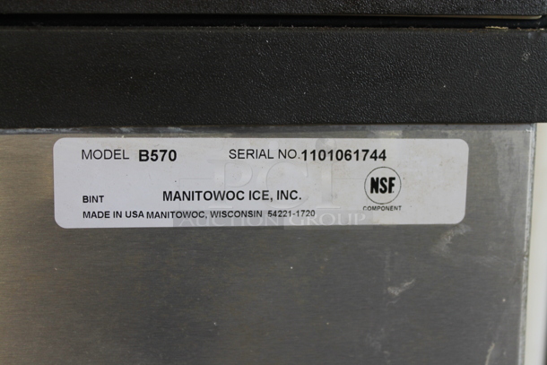 Manitowoc ID0602A-261 Stainless Steel Commercial Ice Head on Manitowoc B570 Stainless Steel Commercial Ice Bin. 208-230 Volts, 1 Phase. - Image 6 of 7