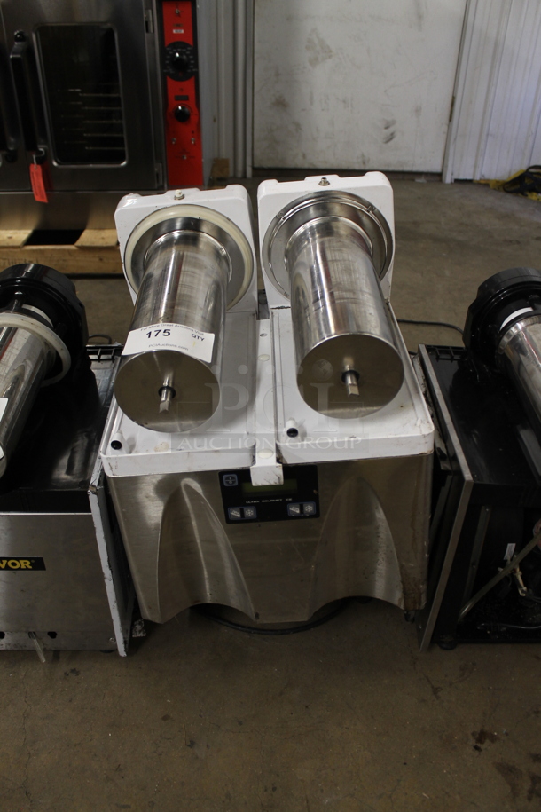 2018 Bunn ULTRA-2 Stainless Steel Commercial Countertop 2 Hopper Slushie Machine. Missing Hoppers. 120 Volts, 1 Phase. Tested and Powers On But Does Not Get Cold - Image 1 of 6