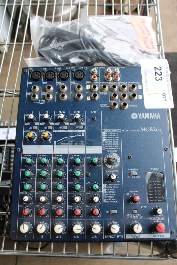 Yamaha Model MG82CX MG32/8FX Mixing Console. 10x12x3