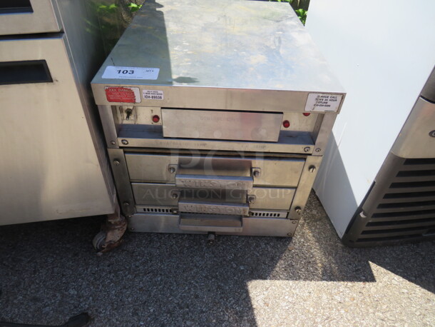 One Winston 2 Drawer Warmer. Model# HB30D2GE. 120 Volt. 18X25X18 - Image 1 of 2
