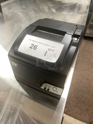 Working! Star SP700 Impact Receipt Printer SP742 Kitchen Order Refurbished Dark Gray Ethernet 115 Volt NSF Tested and Working!