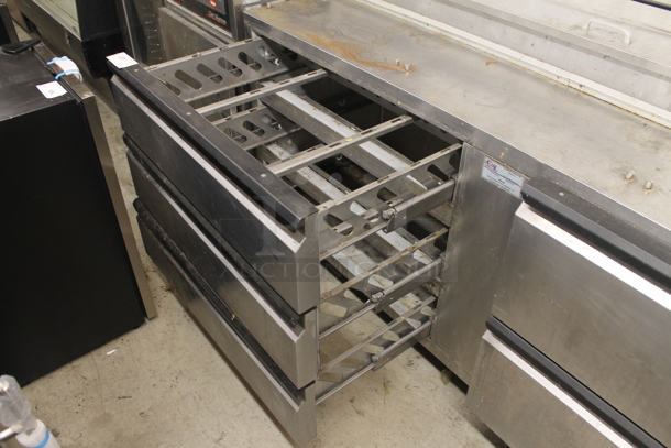 Silver King Commercial Stainless Steel Pizza Prep Table With 5 Pull Out Drawers. Cannot Test Due To Missing Power Cord - Image 6 of 8