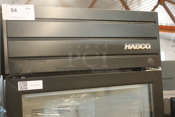 Habco SE18 Metal Commercial Single Door Reach In Cooler Merchandiser w/ Poly Coated Racks. 115 Volts, 1 Phase. Tested and Working! - Image 2 of 6