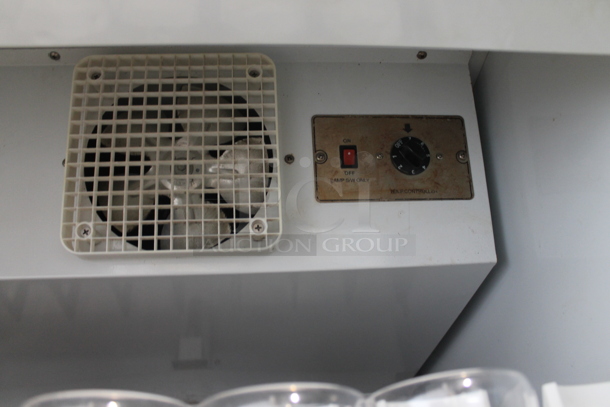 Spartan SGM-23RV Metal Commercial Single Door Reach In Cooler Merchandiser w/ Poly Coated Racks and Drink Sliders on Commercial Casters. 115 Volts, 1 Phase. Tested and Powers On But Does Not Get Cold - Image 7 of 8