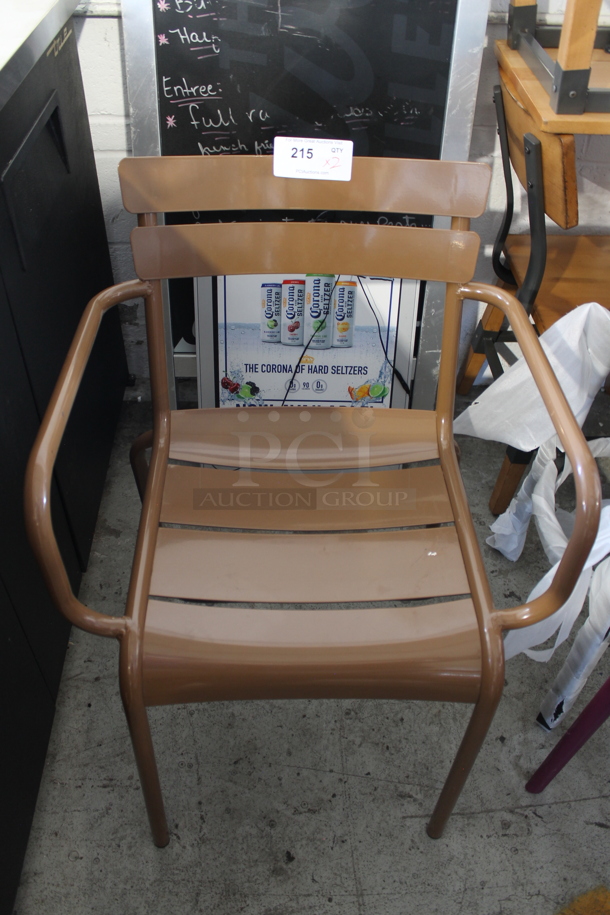 2 Various Chairs; Brown Metal and Purple/Maroon Poly. 2 Times Your Bid! - Image 1 of 3