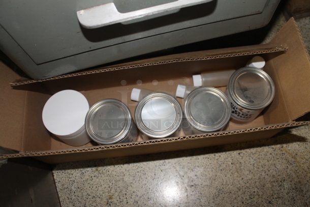 ALL ONE MONEY! Lot of Gray Metal Desk w/ Contents Including Books, Tins and Chemicals. BUIYER MUST REMOVE. - Image 4 of 12