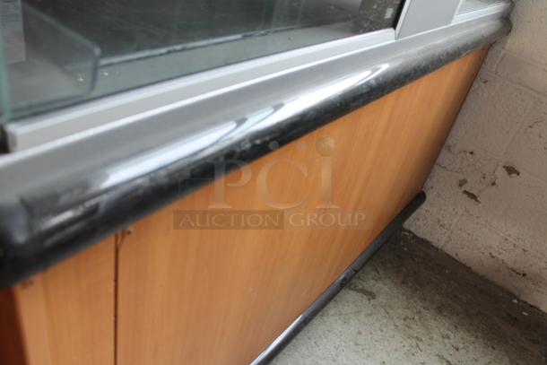 Metal Commercial Floor Style Electric Powered Heated 2 Tier Merchandiser on Commercial Casters. - Image 7 of 7