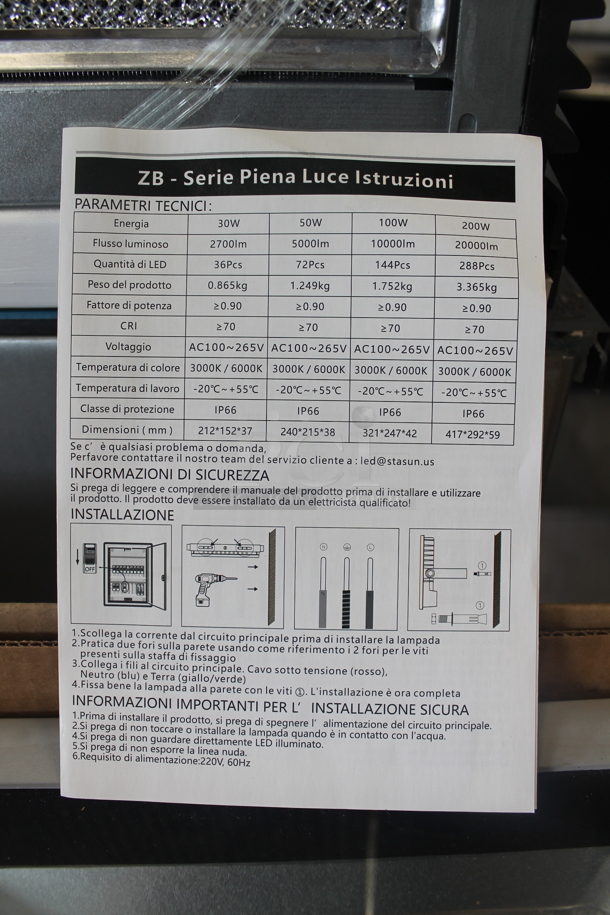 IN ORIGINAL BOX! Metal LED Flood Light. - Image 4 of 7