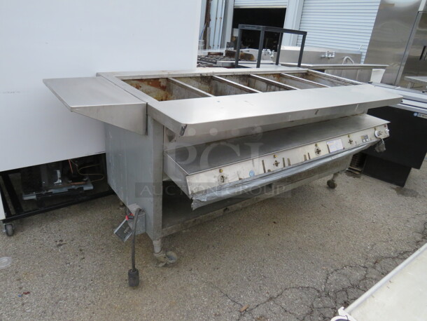 One 5 Well Thermaduke Food Warmer With Under Shelf, And Left Side SS Shelf. 3750 Watt. Model# E5SR. 236 Volt. 87X39X40. - Image 2 of 2
