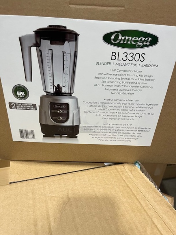 Nice New In the Box! Omega Bar Blender!110-120V Model:BL330S  - Image 2 of 4