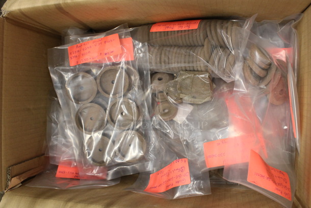 ALL ONE MONEY! Lot of Various Grinder Plates for Blade Sharpeners Including Globe and Berkel!