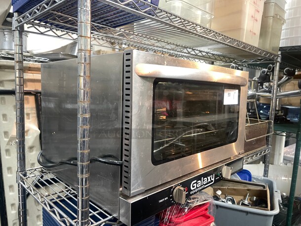 Clean! Galaxy COE3H Half Size 1600 Watt Commercial Countertop Convection Oven NSF - 120V Tested and Working! - Image 2 of 10