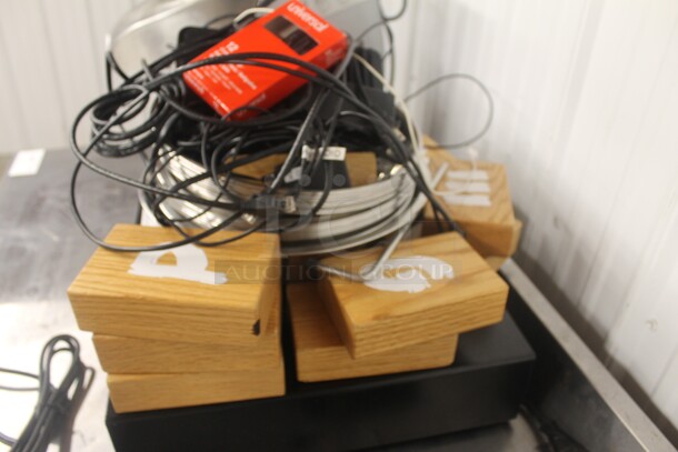 ALL ONE MONEY! Lot of Cash Drawer, Stainless Steel Bowls, Wooden Blocks With Letters, Box Of Universal Pens, Silicone Bristle Basking Brush AND MORE!  - Image 3 of 3