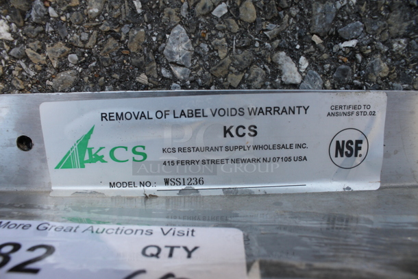 KCS WSS1236 Commercial Stainless Steel Wall Shelf. - Image 4 of 4
