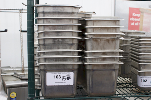 1/6 Pans, 6" Deep. 15x Your Bid