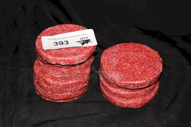 Set of 11 1/3 Lb Faux Burger Patties. 
4-1/2x5/8
7x Your Bidder