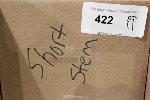 NICE! Short Stem Tear Drop Glasses. 
4x4-1/2
11x Your Bid - Image 2 of 2