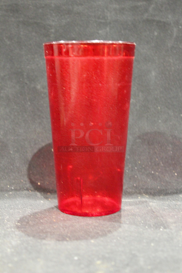 HUGE LOT!! 120+ Carlisle 522010 Stackable 20 oz. Ruby SAN Plastic Tumblers.  - Image 2 of 2