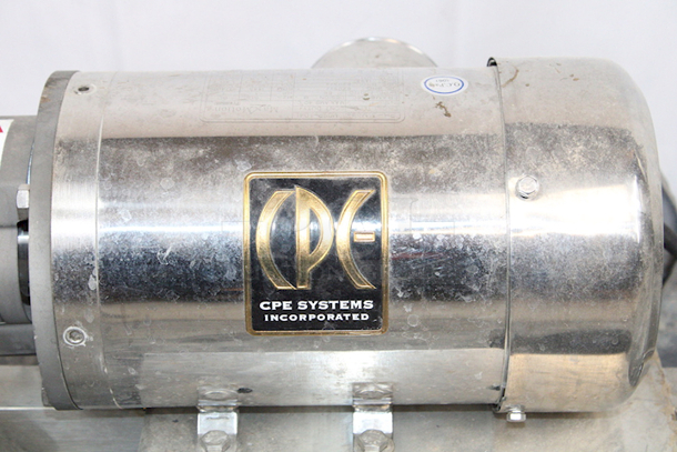 NEW/NEVER USED CPE Systems KBDA Series C114MD CENTRIFUGAL PUMP ASSEMBLY With Clamps And Tubing. 1PH, 115/208-230 VAC - 50-60hz - 1 1/2" X 1 1/2" Tri -Clamp Connections, All Stainless Steel Construction, 25 ft cord with a 115-volt Plug, NEMA 4X digital VFD with a Potentiometer, Stainless steel cart - Image 3 of 9