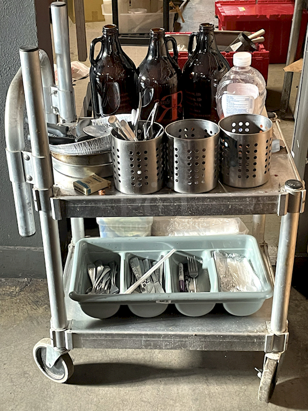 ALL FOR ONE!! Prairie View C7NUC1824CL2 Food Service Cart Full Of Various Small-Wares. - Image 2 of 8