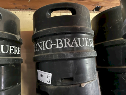 ?30 Liter Sanke Kegs, Stainless Steel, Polyurethane Jacketed, Stackable? 6x Your Bid