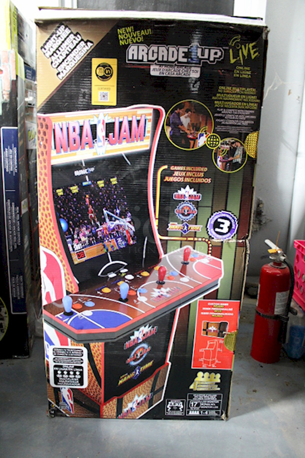 Arcade 1UP, NBA Jam Arcade w/ Riser and Light Up Marquee - Image 5 of 6