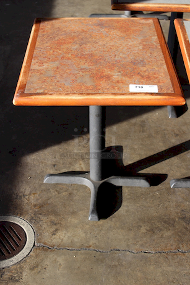 TRIPLE THREAT!! (3) 30x34x29-1/2 High Quality Solid Wood Tables With Bases. 
 - Image 2 of 4