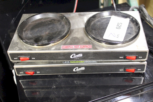 AMAZING! Curtis AW-2-10 Two Burner Decanter Warmer. 2x Benefit. 13-3/4x8-1/2x2-3/8