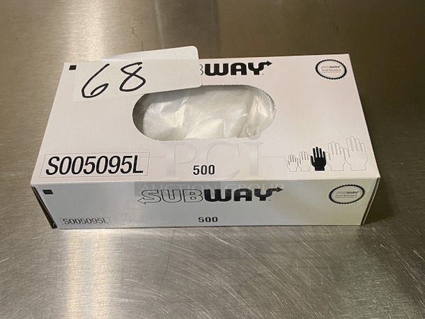 Box Of Subway S005095L Gloves.  - Image 1 of 1