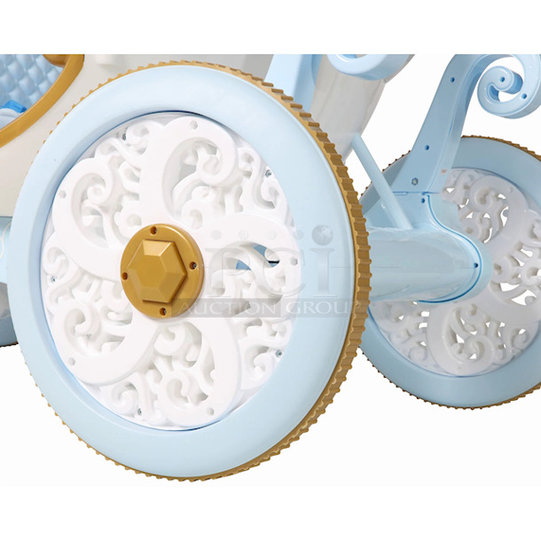 ROYALLY AWESOME!! Dynacraft Disney Princess Cinderella 24V Carriage.  - Image 6 of 8