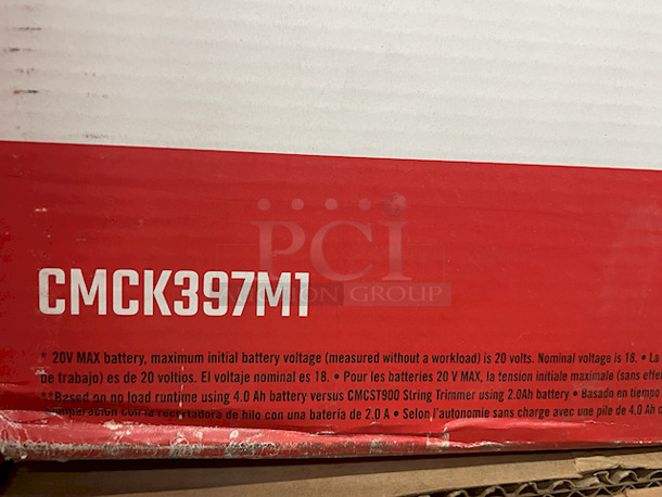 All New, All Craftsman – [1] CRAFTSMAN 2000 Series 37-in W x 24.5-in H 4-Drawer Steel Tool Chest (Red), [1] CMCL090B V20 Lithium-Ion LED Automotive Hood Light, [1] CRAFTSMAN V20 Brushless 2-Piece 20-Volt Max Cordless Power Equipment Combo Kit – 13” Weed Wacker, String Trimmer & Blower Combo Kit (With Battery & Charger), [3] Craftsman CMCK279D1 V20 Brushless Lithium-Ion 10” Cordless Weedwhacker, String Trimmer and, Blower Combo Kit (With Battery & Charger). 6x Your Bid - Image 12 of 12