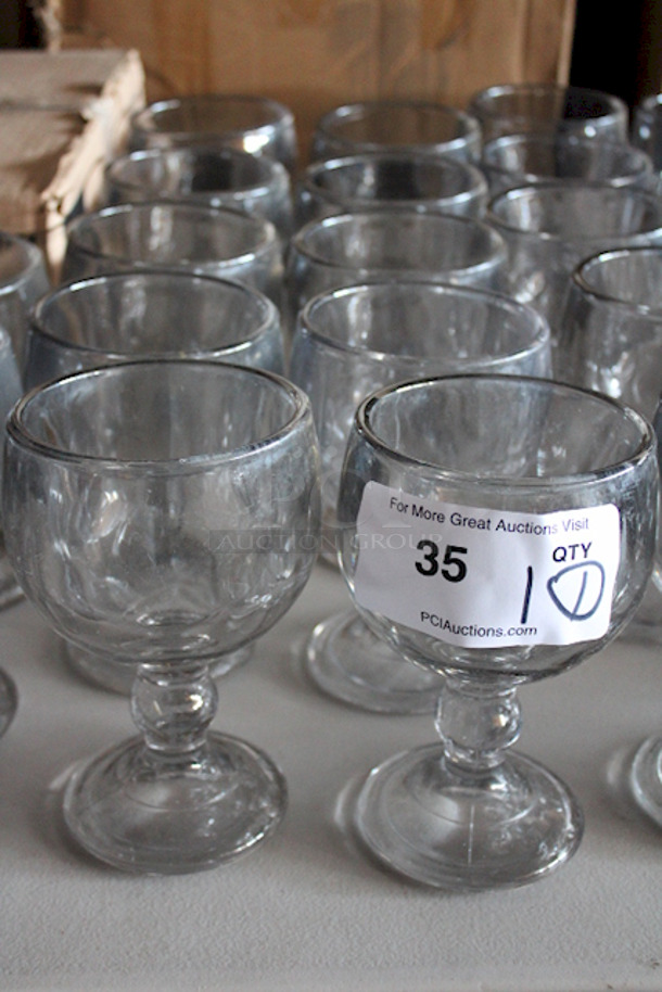 LIKE NEW! Schooner Glasses, Perfect For: Seafood Cocktail, Beer, Margaritas, Michelada, Fish Bowl, Variable Use Glass, Very Thick Glass. 10x Your Bid - Image 2 of 2