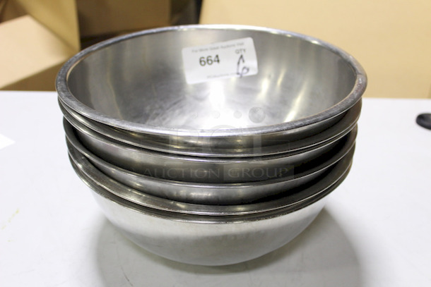 PERFECT! Stainless Steel Mixing Bowls, 13x5. 6x Your Bid.  - Image 4 of 4