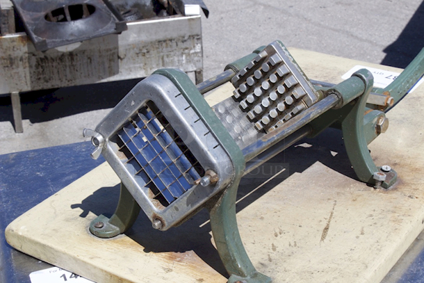 Choice Prep 1/4" French Fry Cutter Mounted To cutting Board.  - Image 7 of 9