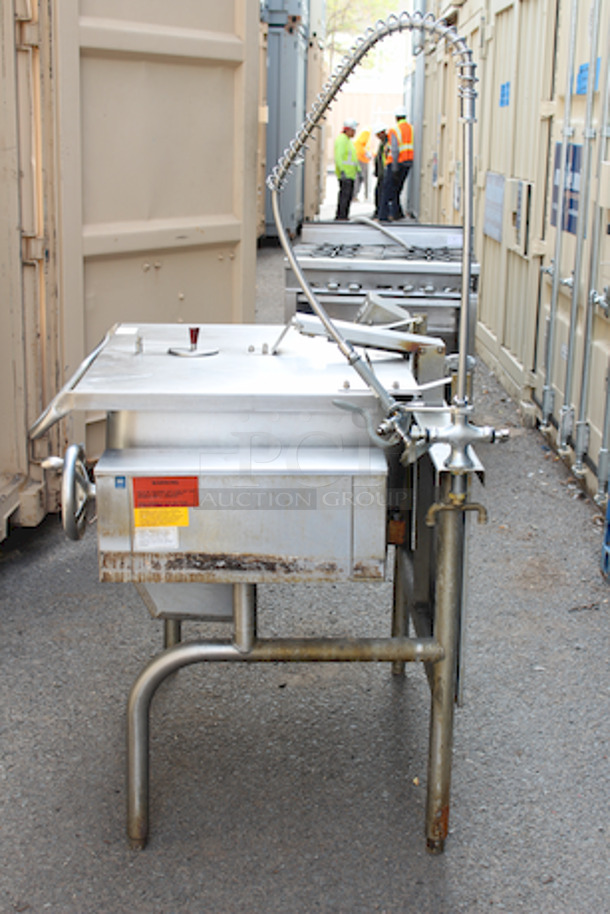 LIKE NEW! Groen Approximately 40 Gallon Tilting Braising Pan With Faucet & Hardware, Natural Gas 48x36x40 - Image 11 of 11