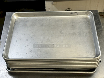 Half Size Sheet Pans. 18x13x1 7x Your Bid. 