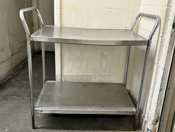 Stainless Steel Equipment Stand/Work Table With Handles and Under-Shelf - Image 1 of 5