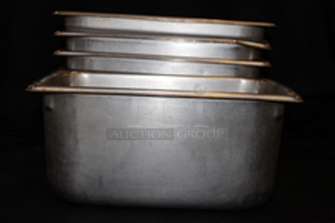 Stainless Steel 1/3 Pans, 6” Deep.
12-1/2x7x6
5x Your Bid
