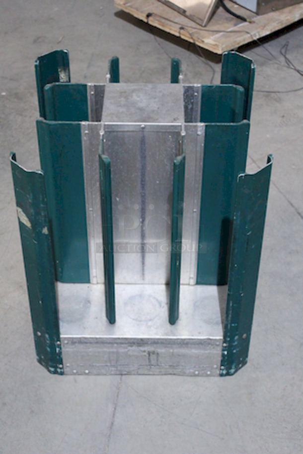 AWESOME! Stainless Steel Rubber Coated Plate/Bowl Caddy. 22-1/2x23x36 - Image 4 of 5