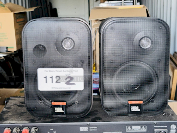 SWEET! JBL Compact CSS-1S/T 5-1/4" 2-Way 10 Watt 100V/70V/8-Ohm Loudspeakers 2x Your Bid - Image 1 of 7