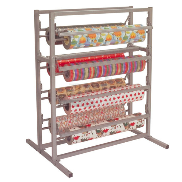 BRAND NEW SCRATCH & DENT! Bulman T375-48 48" Twin Tower 8 Roll Paper Rack - Still In Packaging  - Image 1 of 3