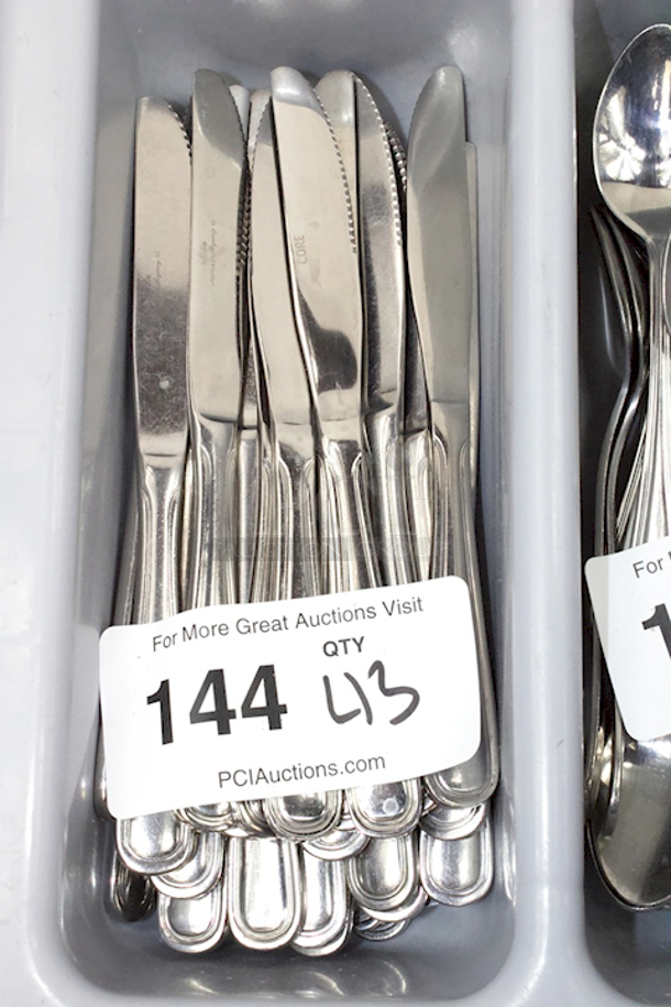 Update International RE-112 Stainless Steel Regency European Table Knives, 9-1/4". 43x Your Bid - Image 1 of 1