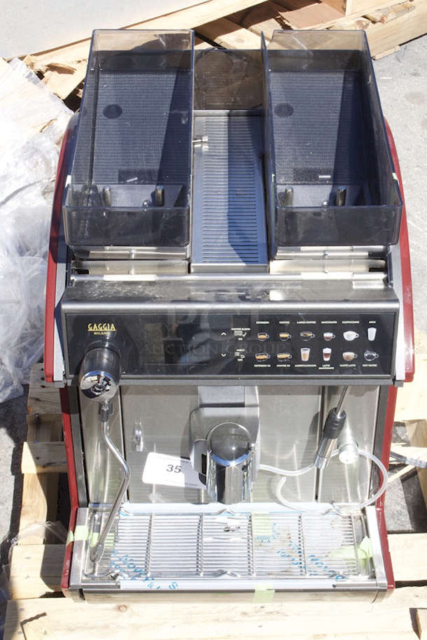 BRAND NEW SCRATCH & DENT! Gaggia Concetto Evo Duo Super Automatic Espresso Machine - 208V - Hopper Is Cracked.  - Image 5 of 7
