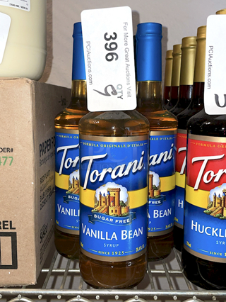 Torani Sugar Free Vanilla Bean Syrup Bottles, 25oz. 9x Your Bid