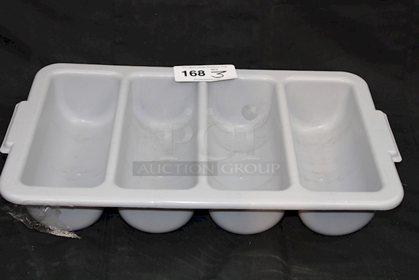 SWEET!! Set Of 3 Flatware Holder, Cutlery Bins (Gray) 3x. Your Bid

 - Image 1 of 3