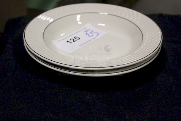 NEW! 25 Sterling China W4 12oz Rim Soup Bowls, 9-1/4". 25x Your Bid.  - Image 1 of 4