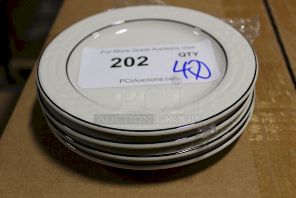 AWESOME! Sterling China Bread and Butter Dishes, 6-1/4". 40x Your Bid.  - Image 1 of 1