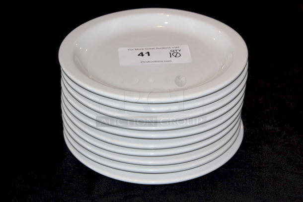 BEAUTIFUL! Crestware CM46 China Model Dover 10 1/4" Plate, Bone white.
10x your Bid 
 - Image 1 of 2