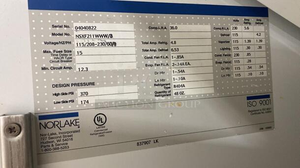 Norlake Premier Low Temperature Freezer -30˚C Tested and working  - Image 4 of 7